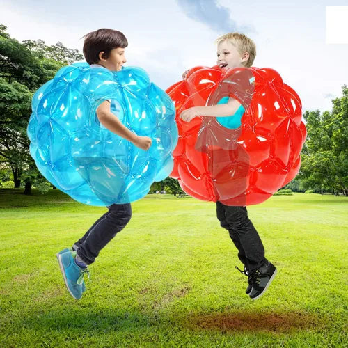Vista 9 de Paquete de 2 - parachoques para niños, pelota que rebota para niños, pelotas de sumo para niños, pelota de césped para juegos de equipo al aire
