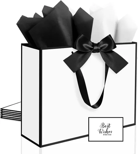 Vista 29 de Ethhqu Bolsas de regalo grandes con asas