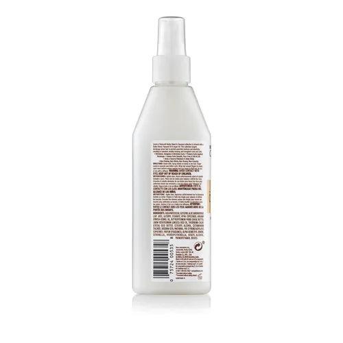 Vista 3 de Creme of Nature Definidor y potenciador de rizos de doble servicio con mezcla de mantequilla, linaza y aceite de argán, spray hidratante