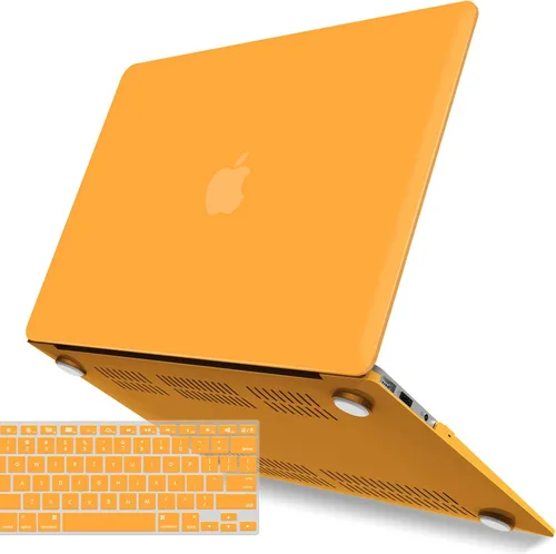 Vista 17 de IBENZER - Funda compatible con MacBook Air de 11 pulgadas, modelo A1370 A1465, funda de plástico suave al tacto, rígida, en paquete con funda