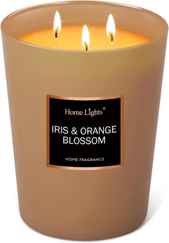 Vista 14 de HomeLights Velas perfumadas – Tarro grande de aromaterapia, cera de soja natural, 130 horas de combustión, cereza rubí y merlot