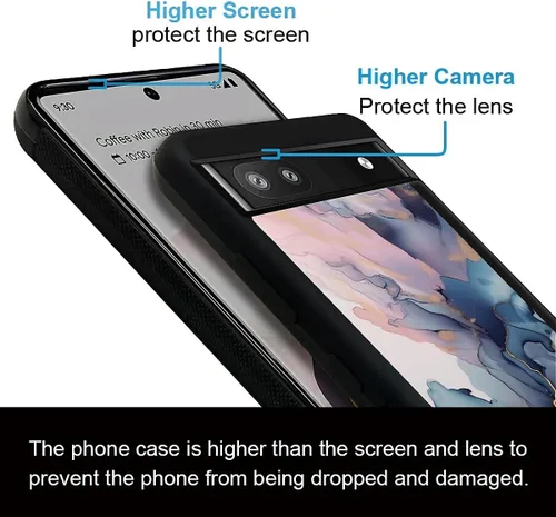 Vista 934 de Compatible con Google Pixel 4A 5G Mobile Case Creative Acrylic Panel trasero Silicona Protección Grip especialmente diseñado para Google Pixel 4A 5G