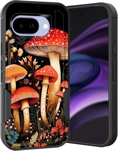 Vista 168 de Funda para Pixel 6A, Híbrida de Doble Capa de Servicio Pesado Resistente a Prueba de Golpes PC Duro + Funda Protectora de Silicona Suave para Google