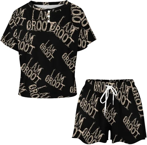 Vista 5 de I Am Groot - Pijama para mujer, ropa de dormir elegante