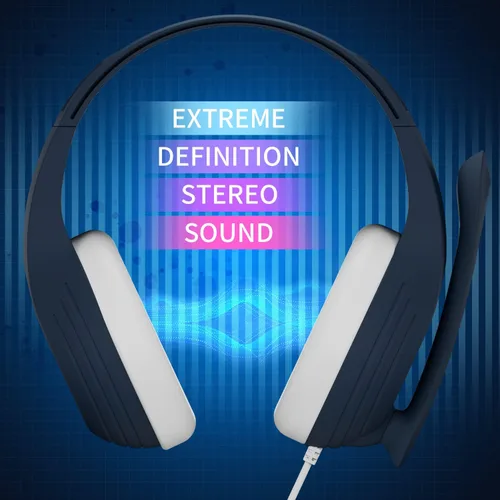 Vista 2 de Anivia A9S - Auriculares sobre la oreja estéreo con cable para juegos con micrófono compatible con computadoras de PC, PS4, Xbox One, portátil, PSP