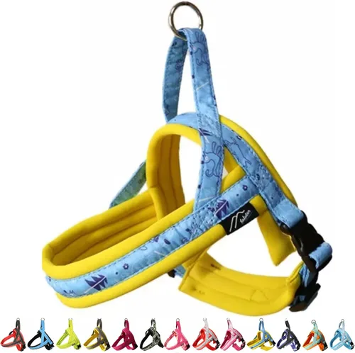 Vista 13 de Hakusan - Arnés tipo camuflaje para perro, seguro, sin asfixia, difícil de desconectar, gran ajuste, fácil de poner y quitar, ajustable, reflector