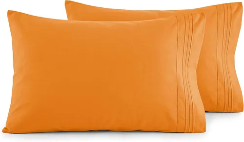 Vista 71 de Elegant Comfort Juego de fundas de almohada ultrasuaves de lujo de 2 piezas - Microfibra premium de calidad hotelera 1500, doble cepillado