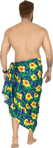 Vista 3 de HAPPY BAY Men's Pareo Bath Swim Sarong Wraps
