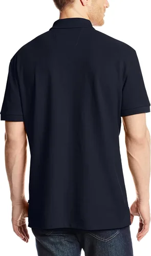 Vista 2 de Nautica playera polo clásica de mangas cortas, color sólido, para hombre