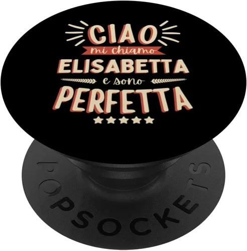 Vista 6 de Elisabetta Idea Regalo Personalizzata Amica Nome Divertente PopSockets MagSafe PopGrip for iPhone