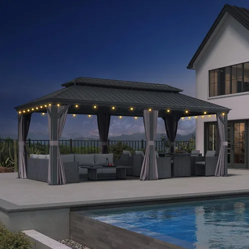 Vista 21 de Purple leaf - Gazebo para exteriores.