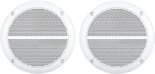 Vista 4 de Enrock - Altavoces marinos de rango completo de 2 vías de potencia máxima de 6.5 pulgadas, 90 W, color blanco, par