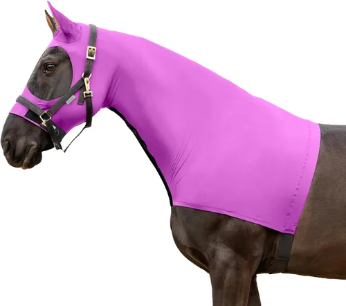 Vista 14 de Resistance Horse Hood Slinky Lycra Zip Mane Braid Shoulder Guard - Hoja de Cuidado de Caballos Sleazy Slickers