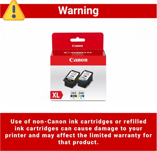 Vista 5 de Canon Paquete económico de tinta original PG-245 XL/CL-246 XL (2 cartuchos), compatible con iP2820, MG2420/2924/2920/3020/2522/2525, MX492