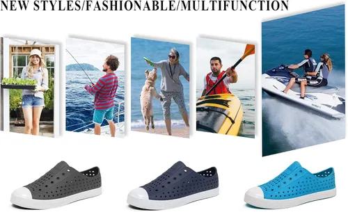 Vista 7 de SAGUARO Zapatos de agua transpirables para hombres y mujeres y niños sandalias para playa ligeras de fácil postura zuecos de jardín