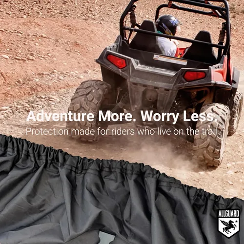 Vista 2 de AllGuard - Funda resistente a la intemperie Max UTV, poliéster de grado marino 600D resistente, protege de la lluvia, la nieve, el sol, los rayos UV