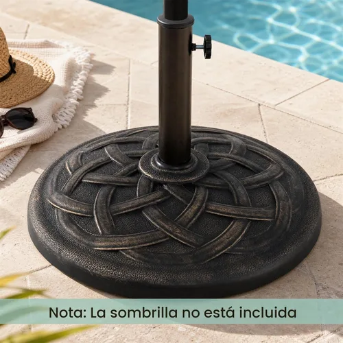 Vista 8 de Giantex Base de sombrilla para patio de 43 libras, soporte resistente