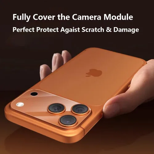 Vista 4 de Película protectora mate de 3 piezas de película hueca mate para iPhone 17 Pro