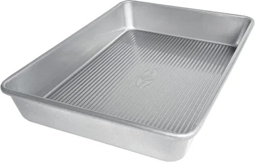 Vista 7 de USA Pan Bakeware - Molde para hornear cuadrado antiadherente sin costuras, 8 x 8 x 2 pulgadas