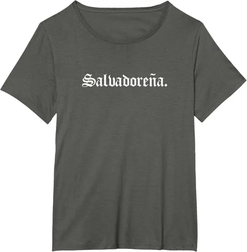 Vista 81 de Camiseta Salvadoreña Mujer, Negro