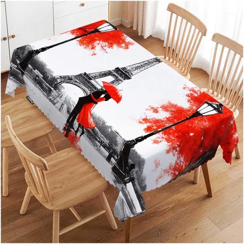 Vista 38 de Swono Mantel rectangular de Halloween de 52 x 70 pulgadas, diseño de araña negra de terror en telaraña, luna, resistente para mesas rectangulares