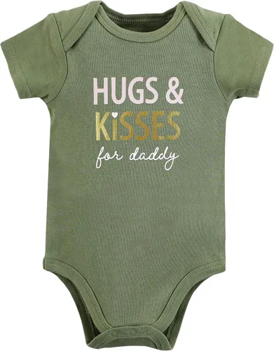 Vista 504 de Hudson Baby baby-girls Cotton Bodysuits 3-pack