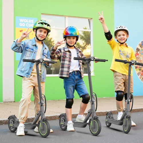 Vista 8 de WERHY 8.5'' Electric Scooter, 350W Powerful Motor, 19MPH Top Speed, 12-15 Miles Long Range, Folding E Scooter with Dual Braking