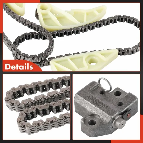Vista 8 de A-Premium Kit de cadena de distribución del motor 7PCS W/tensor y guía L4 2.0L Compatible con Kia y Hyundai - Forte 2010-2013, Forte Koup