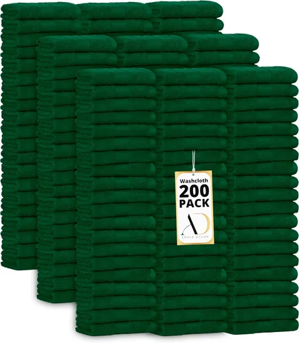 Vista 59 de Ample Decor Toallas 100% algodón de 12 x 12 pulgadas, 600 GSM, suaves y absorbentes, duraderas, juego de 10, color beige