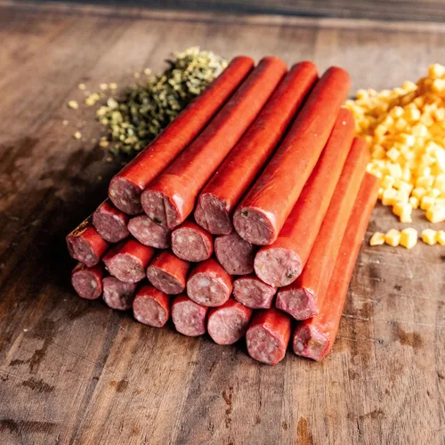 Vista 7 de Carniceros barbudos de queso cheddar de alta temperatura de 2.5 libras – Cubos de 1/4 de pulgada estables en almacenamiento para hasta 25 libras