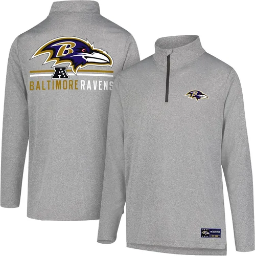 Vista 50 de Ultra Game Men's NFL Official Super Soft Quarter Zip Long Sleeve T-Shirt