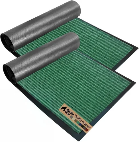 Vista 58 de GORILLA GRIP Traffic Guard - Tapete resistente para interiores y exteriores Negro