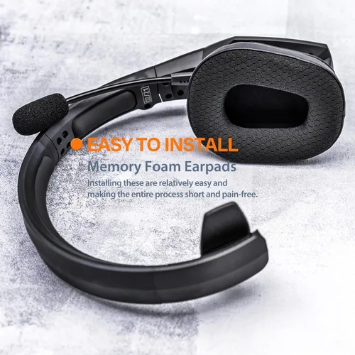 Vista 5 de B450-XT B550-XT Kit de almohadillas de repuesto compatibles con auriculares B450-XT B550XT I B450 B550 XT Accesorios (malla híbrida)