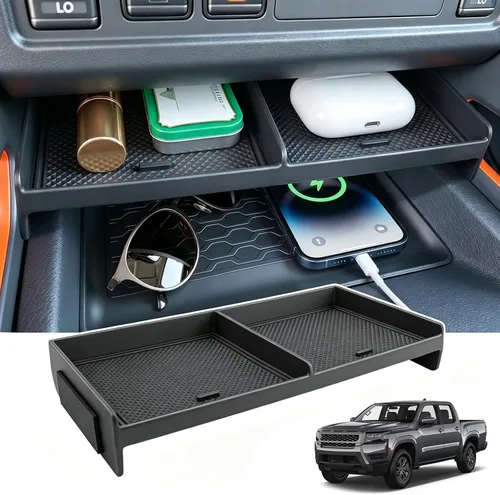 Vista 11 de Center Console Organizer for 2013-2024 Dodge RAM 1500/1500 Classic 2013-2026 RAM 2500/3500 Accessories, Armrest Storage Box Tray for RAM 1500