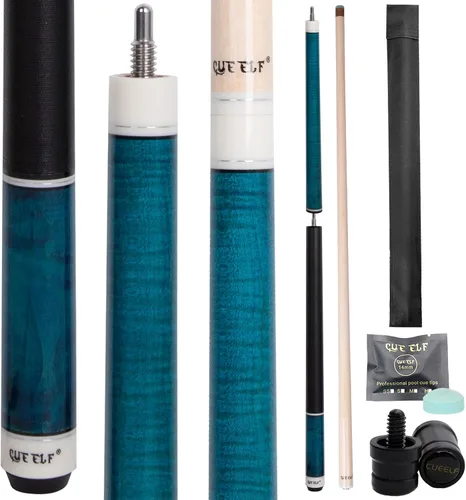 Vista 7 de CUEELF Heavy Hitter 3-Piece Jump Break Pool Cue Stick, 21oz/23oz Cue with 13.5mm Bakelite Tip and Quick-Release Joints, for Explosive Breaks and