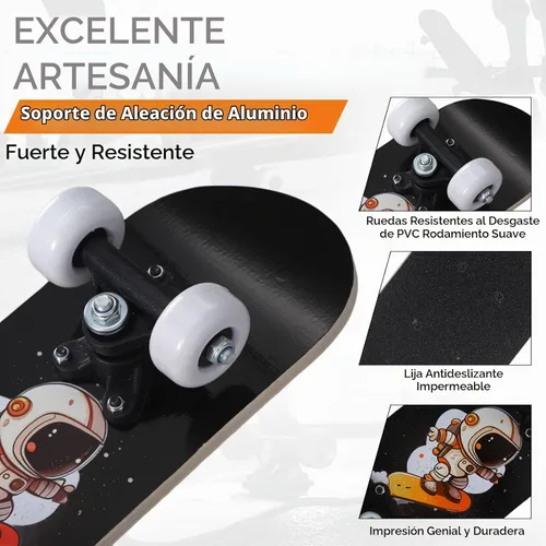 Vista 5 de Honoson Juego de 7 piezas de rodilleras, coderas y muñequeras para patinetas para principiantes y niños pequeños