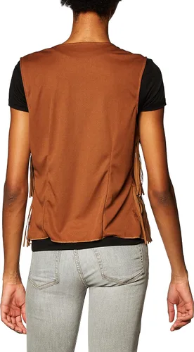 Vista 3 de Costume Culture Chaleco hippie con flecos para mujer
