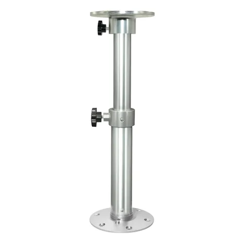 Vista 9 de Flylin Pedestal de mesa ajustable, soporte desmontable para patas de soporte, marco de montaje de base de aleación de aluminio de 17.8 a 27.2 Negro