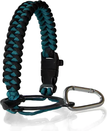 Vista 8 de RAYMYLO Botella de agua aislada con mango Paracord