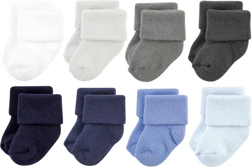 Vista 48 de Hudson Baby - Calcetines de algodón para bebés recién nacidos y Terry para niñas bebés