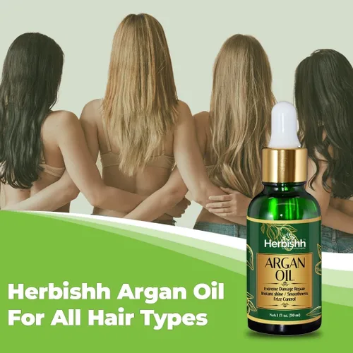 Vista 6 de Herbishh Suero de aceite de argán marroquí para el control