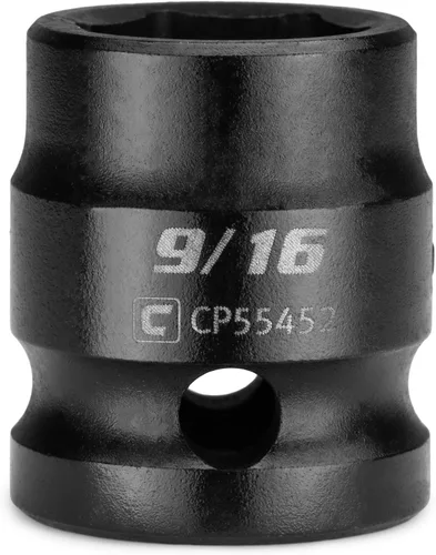 Vista 24 de Capri Tools Dado de impacto corto de 1 pulgada, transmisión de 1/2 pulgada, 6 puntos, SAE
