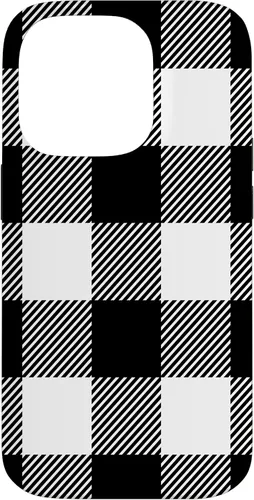 Vista 17 de Buffalo Plaid Black White Phone Case for iPhone 17