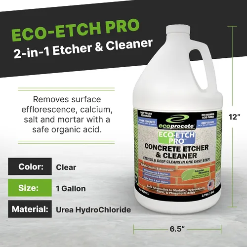 Vista 3 de eco-etch Pro hormigón Etcher & Limpiador, 1 gal