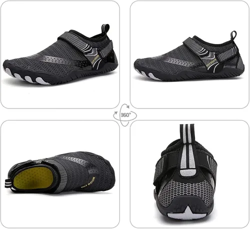 Vista 3 de YING LAN Zapatos de agua para hombres y mujeres, de secado rápido, antideslizantes, para la playa, natación, deportes acuáticos, buceo, vela, kayak