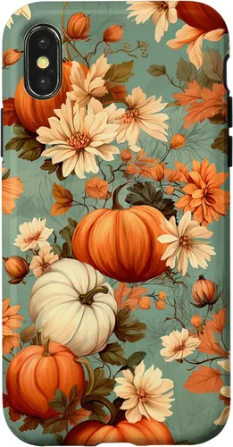 Vista 5 de Funda con temática de otoño para iPhone 11 con diseño de calabaza de otoño para mujer