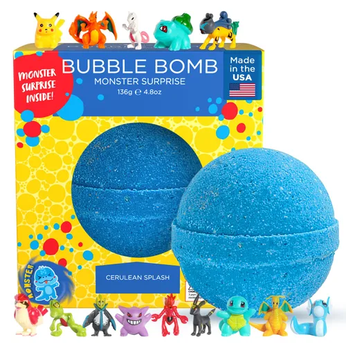 Vista 15 de TNT Creeper - Bomba de baño para niños con figura sorpresa de constructor de bloques en el interior (paquete de 1) - Bomba de mina de burbujas