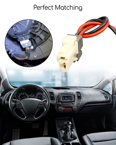 Vista 6 de Arnés de conector de cable del motor del soplador compatible con Kia Forte 2013-2018 Reemplaza 18952-02224AS