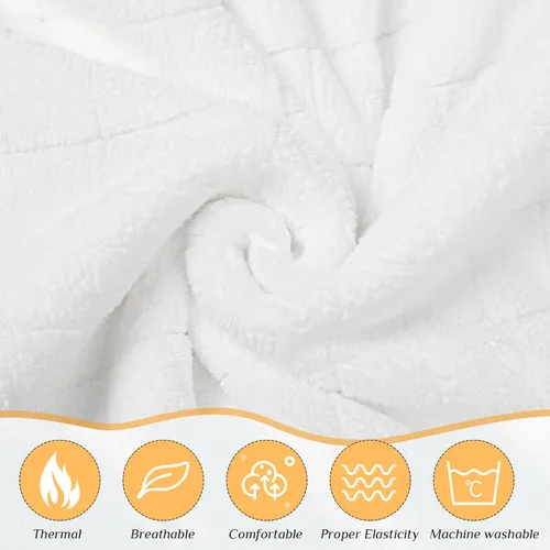 Vista 3 de Tigeen 2 toallas envolventes para mujer, bata de spa ligera con cierre ajustable, parte superior elástica, bata de baño suave, envoltura de spa
