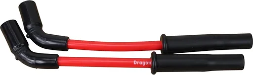 Vista 2 de AIP Electronics Dragon Fire Race - Cable de bujía de 0.402 in para Harley-Davidson FXCW FXCWC FXS B OEM Fit PWJ190